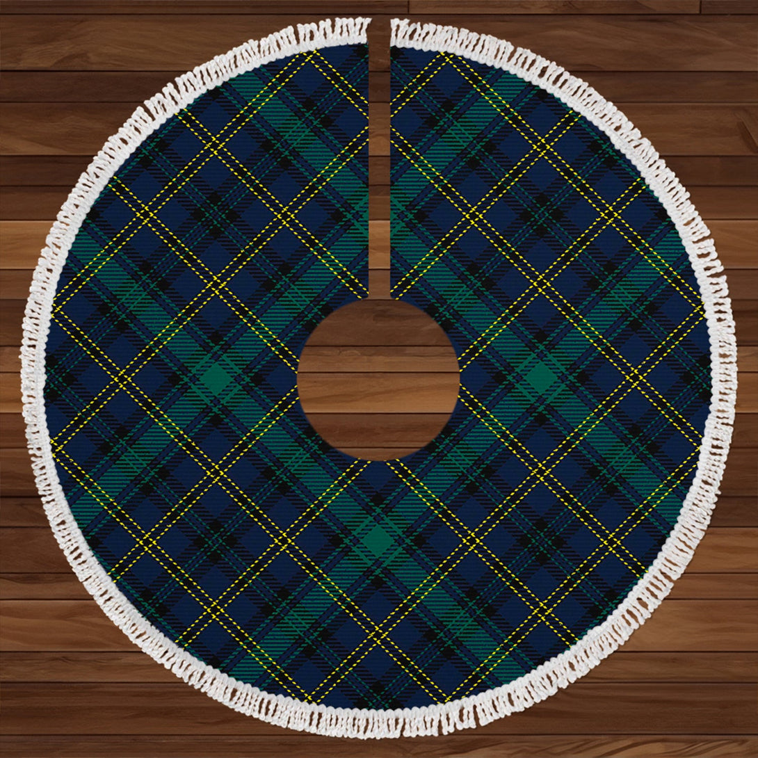 Hope Vere Modern Clan Badge Tartan Christmas Tree Skirt