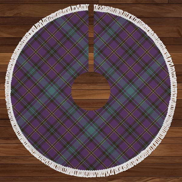 Hope Vere Weathered Clan Badge Tartan Christmas Tree Skirt