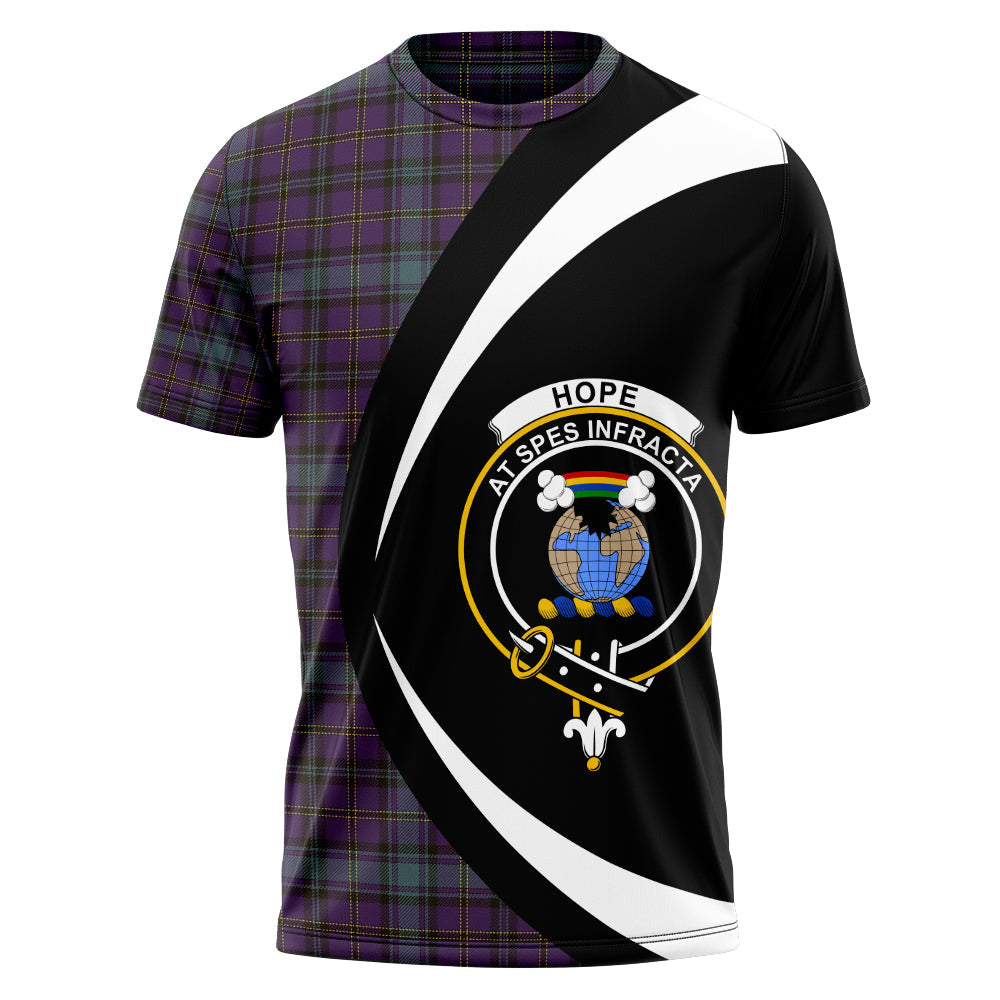 Hope Vere Weathered Clan Badge Tartan T-Shirt Circle Style Personalized