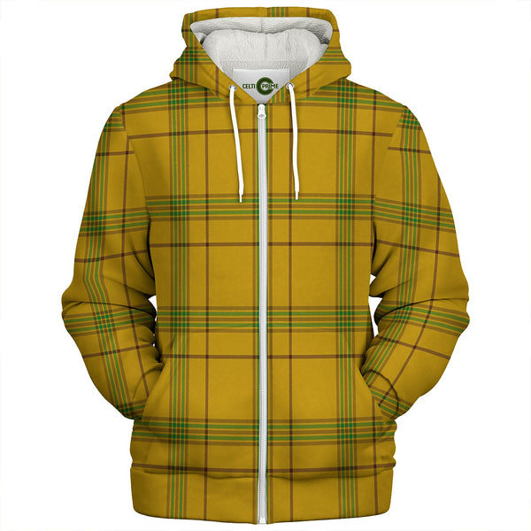 Houston Clan Badge Tartan Sherpa Hoodie