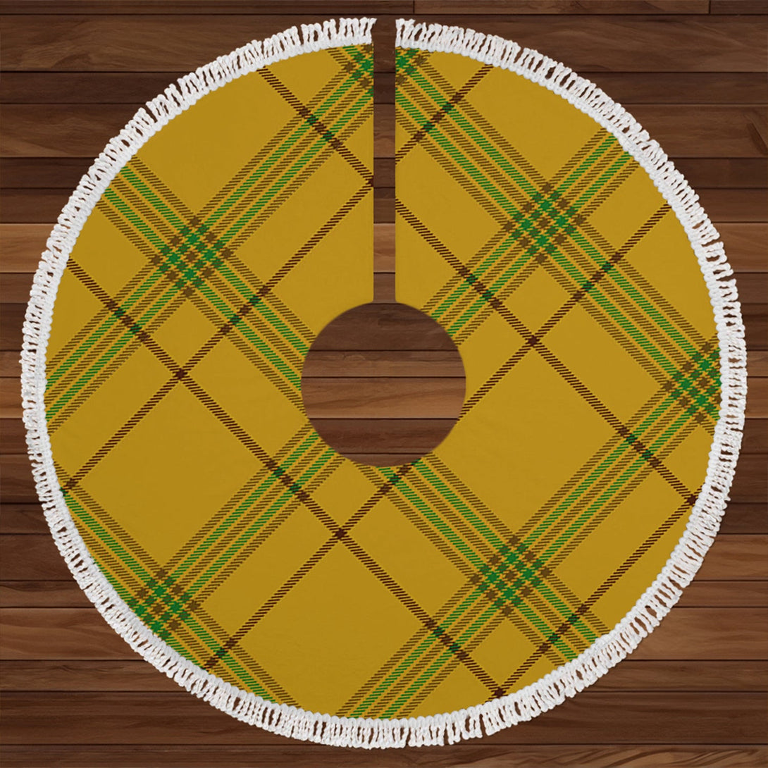 Houston Clan Badge Tartan Christmas Tree Skirt