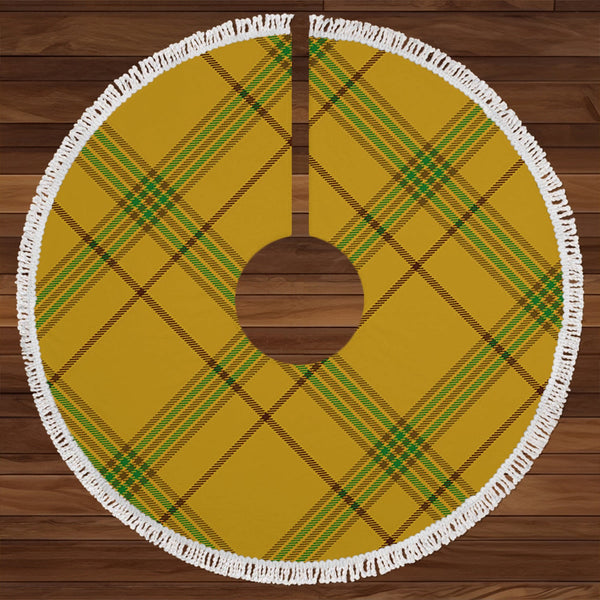 Houston Clan Badge Tartan Christmas Tree Skirt