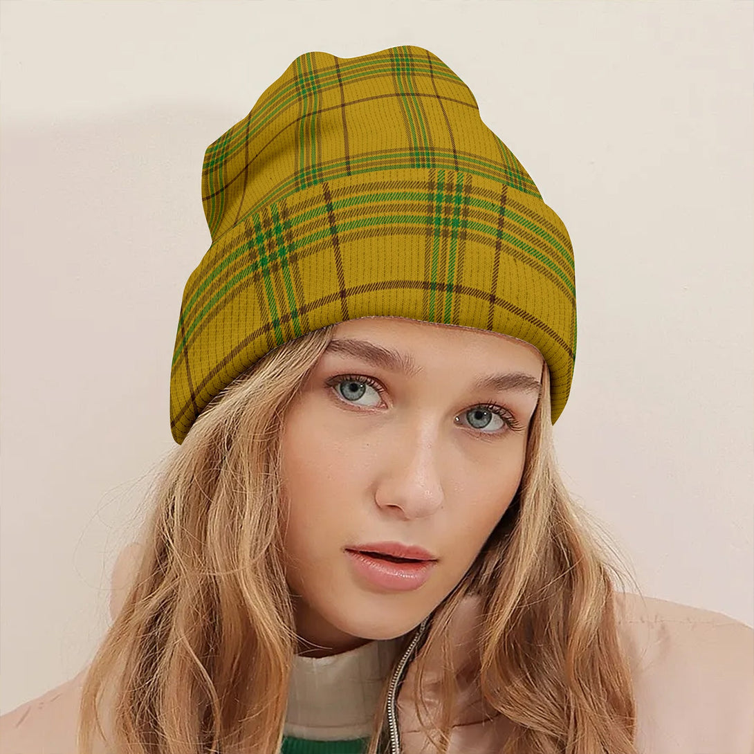 Houston Clan Badge Tartan Knitted Beanie