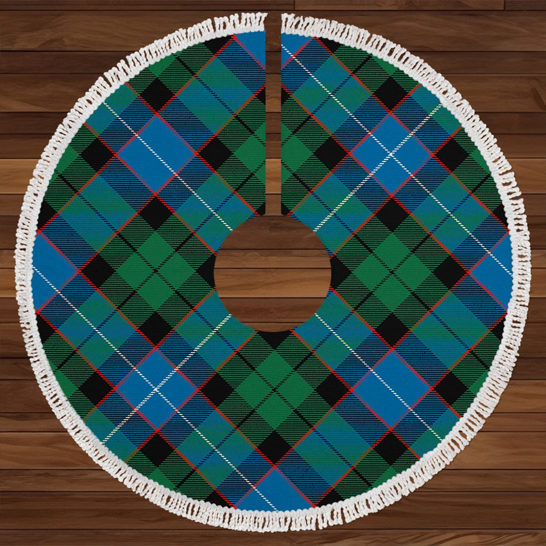 Hunter Ancient Clan Badge Tartan Christmas Tree Skirt