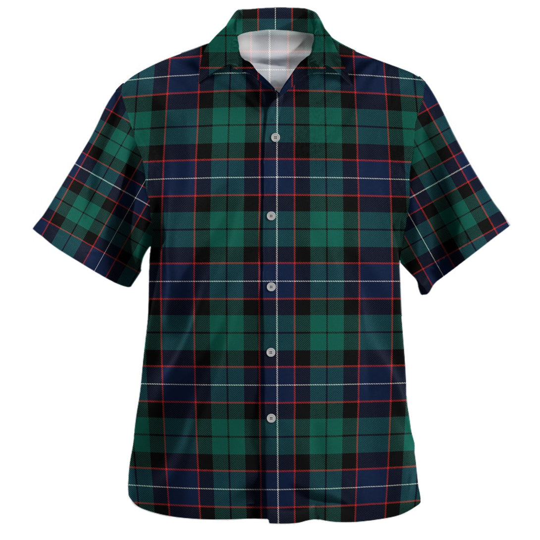 Hunter Modern Clan Badge Tartan Hawaiian Shirt