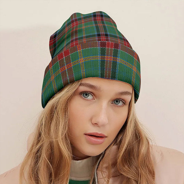 Hunter Old Modern Tartan Knitted Beanie