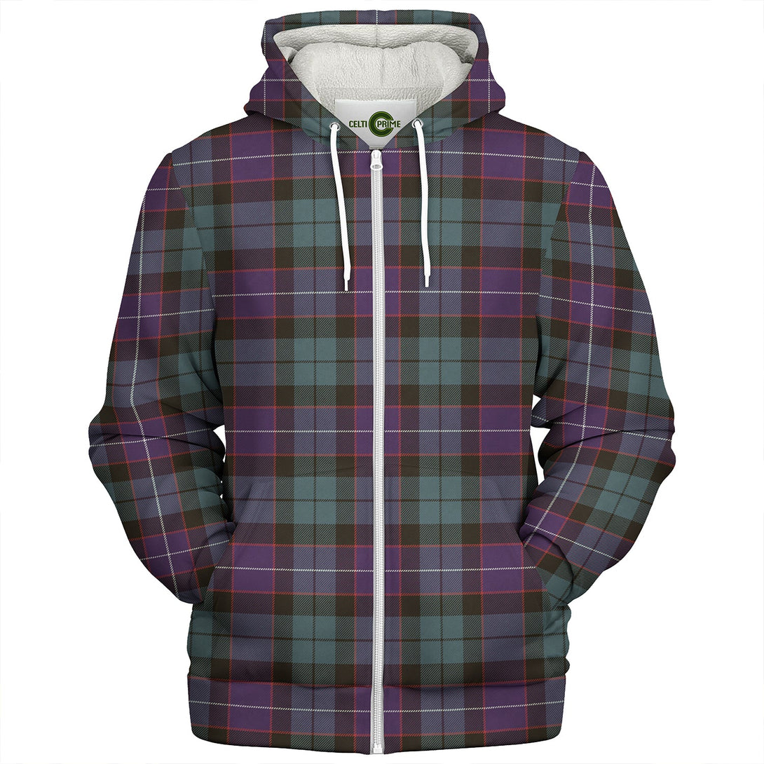 Hunter Weathered Clan Badge Tartan Sherpa Hoodie