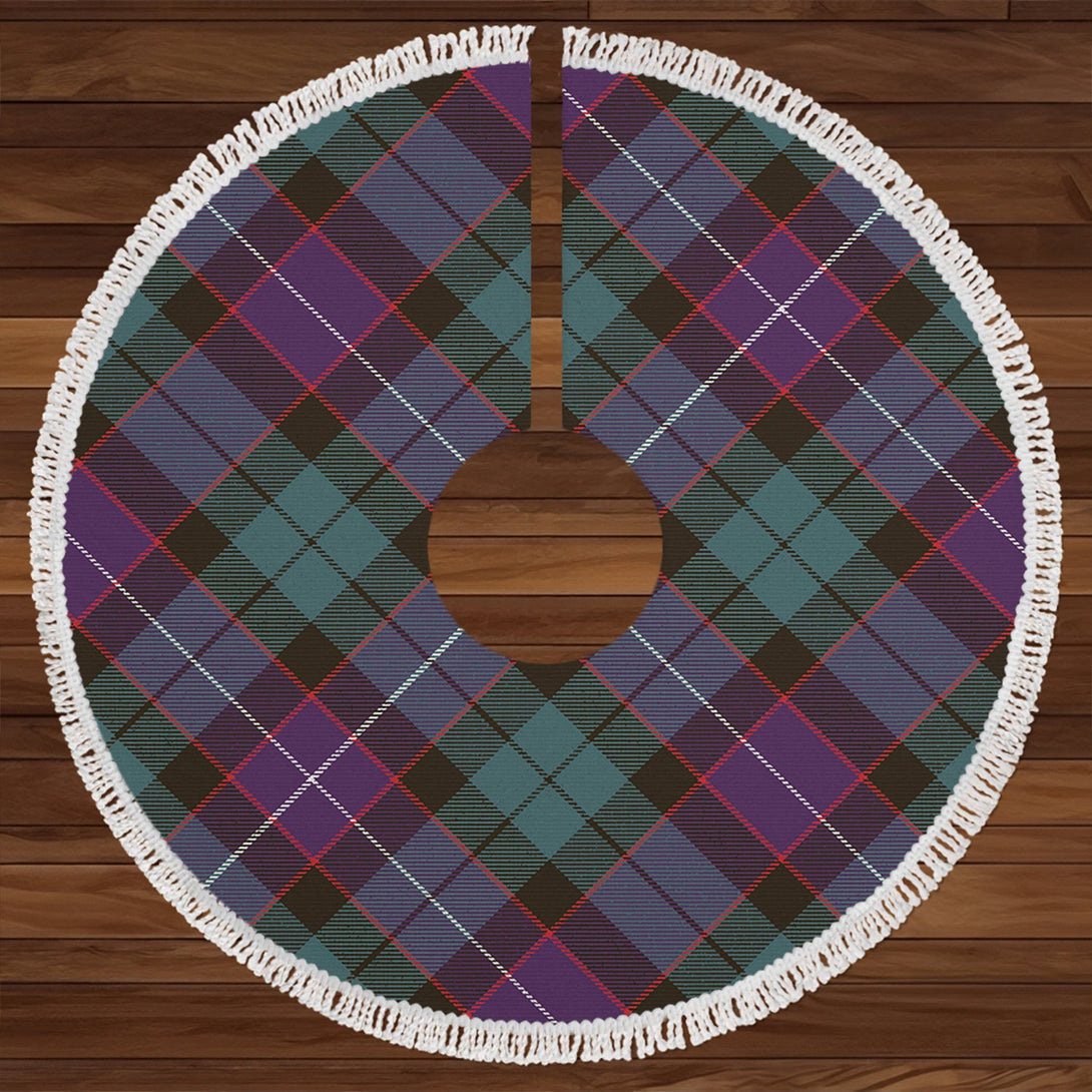 Hunter Weathered Clan Badge Tartan Christmas Tree Skirt