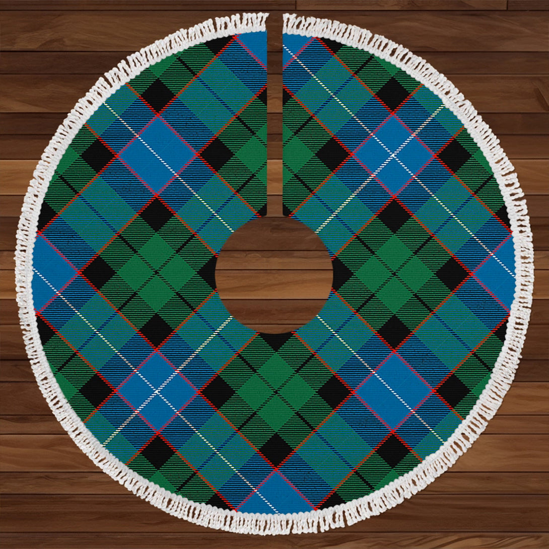 Hunter (Michael) Ancient Clan Badge Tartan Christmas Tree Skirt