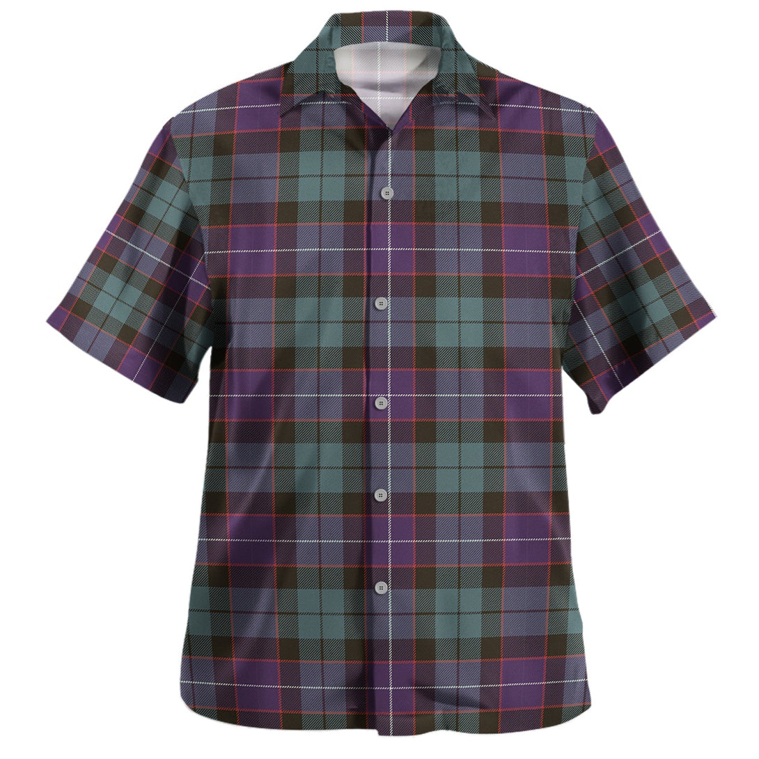 Hunter (Michael) Weathered Clan Badge Tartan Hawaiian Shirt