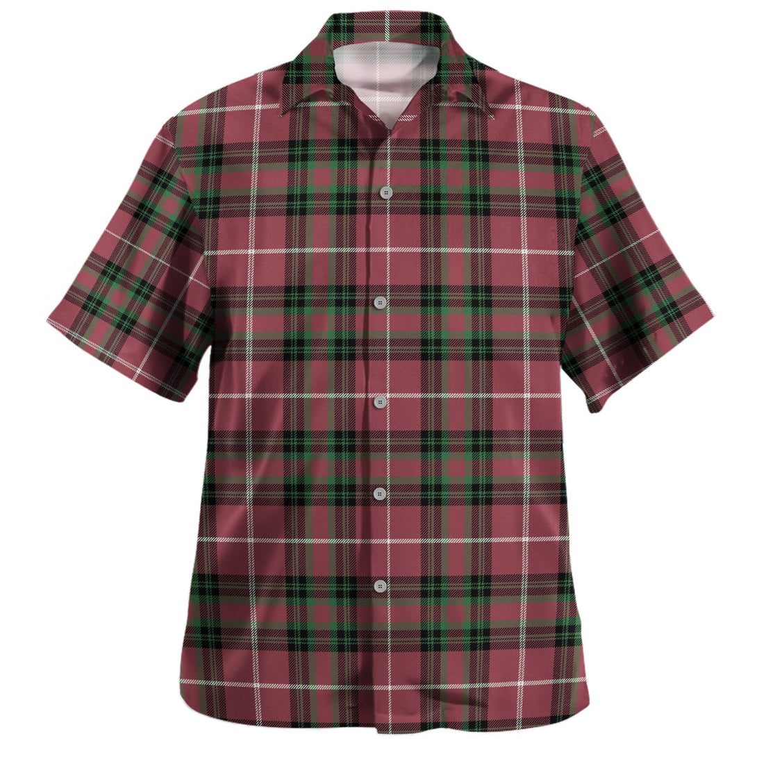 Hunter of Bute (Hunter Maroon) Ancient Clan Badge Tartan Hawaiian Shirt