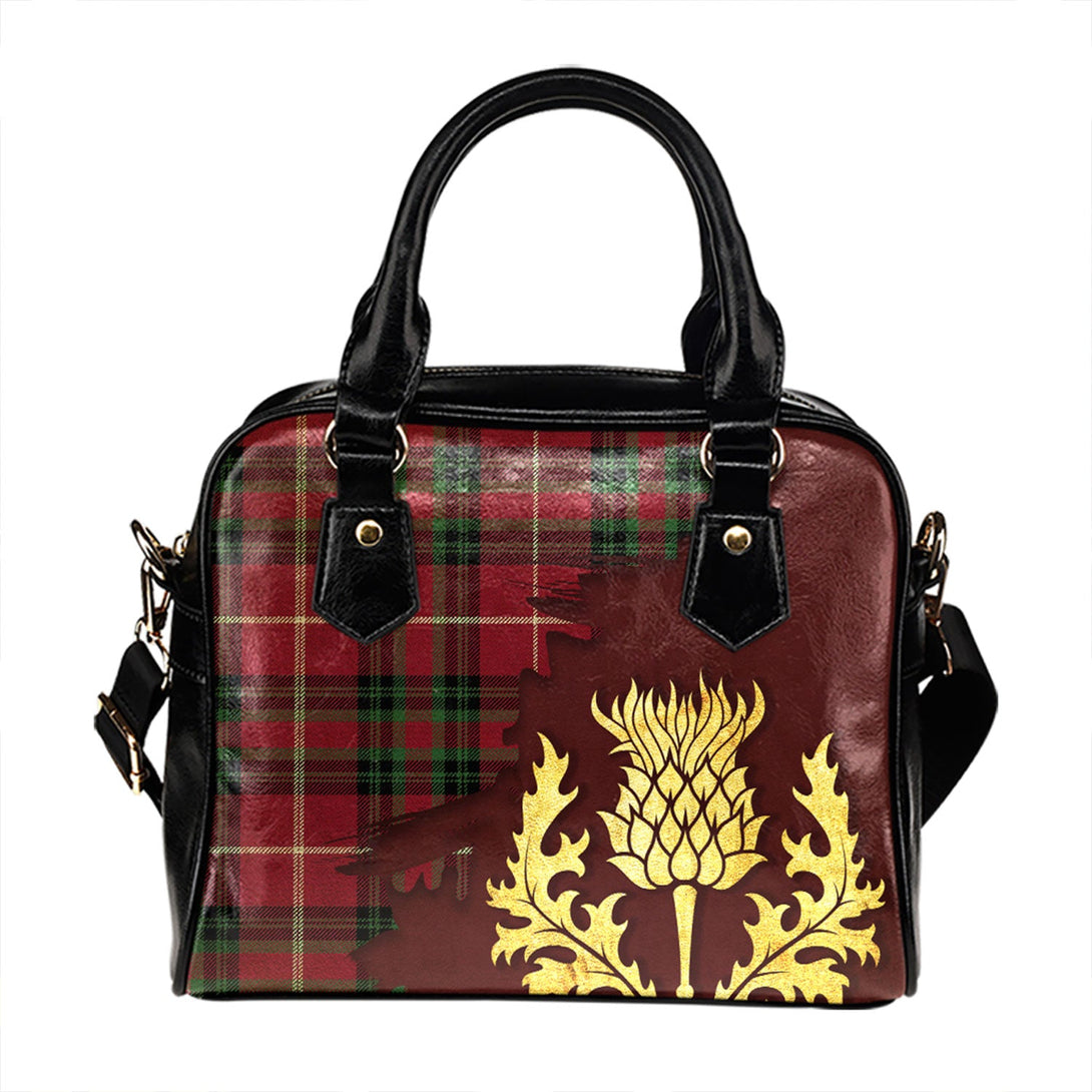 Hunter of Bute (Hunter Maroon) Modern Tartan Shoulder Handbag Thistle Oldest Style