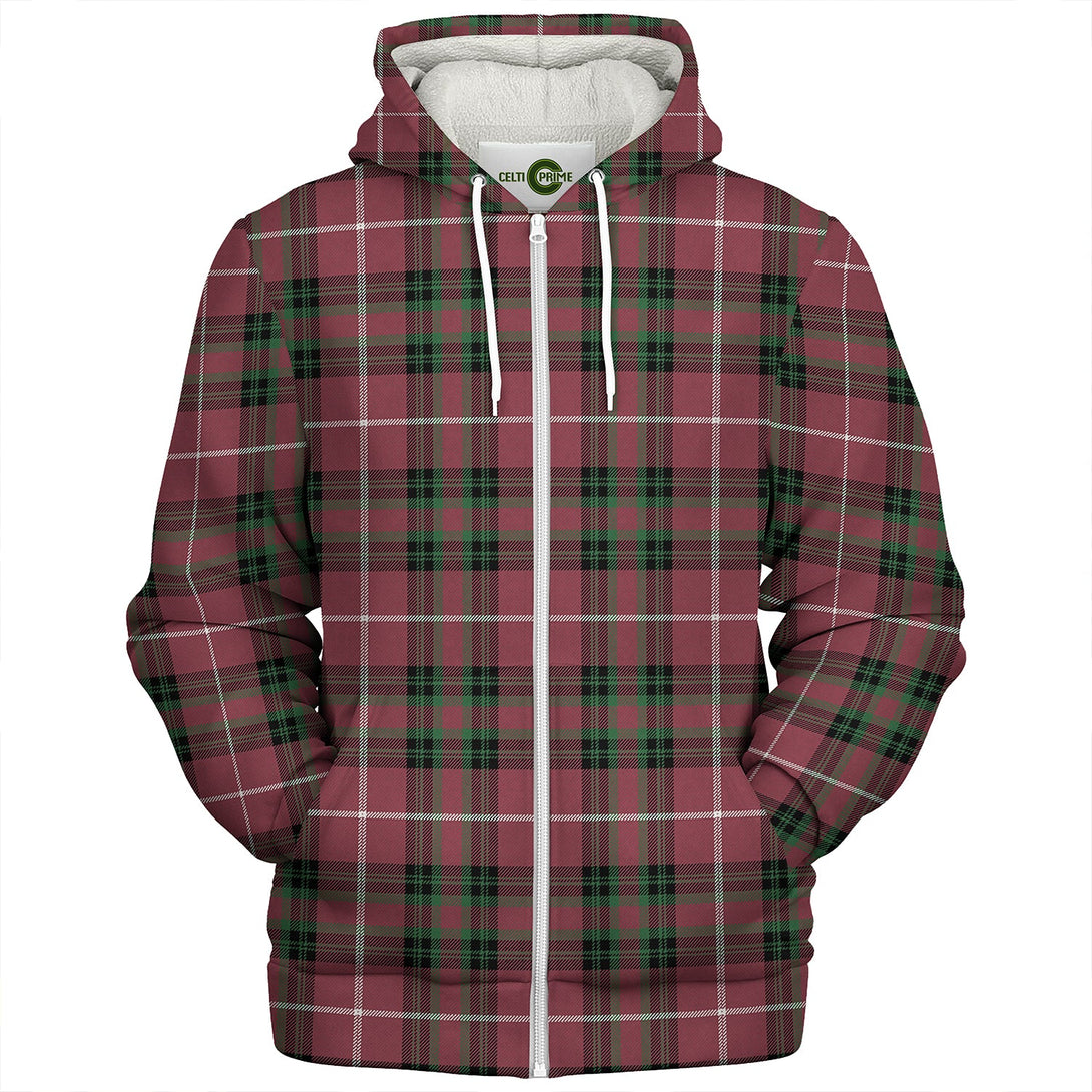 Hunter of Bute (Michael Maroon) Ancient Clan Badge Tartan Sherpa Hoodie