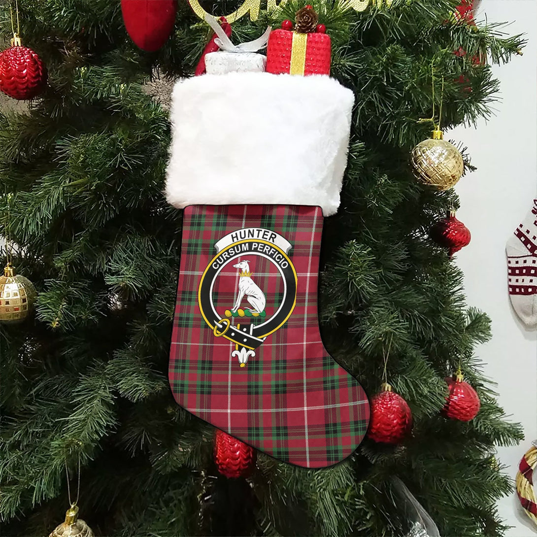 Hunter of Bute (Michael Maroon) Modern Clan Badge Tartan Christmas Stocking