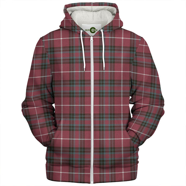 Hunter of Bute (Michael Maroon) Weathered Clan Badge Tartan Sherpa Hoodie