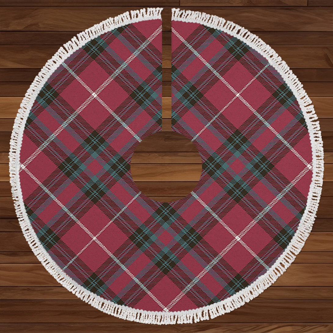 Hunter of Bute (Michael Maroon) Weathered Clan Badge Tartan Christmas Tree Skirt