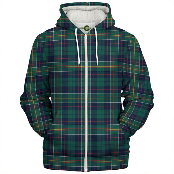 Hunter of Hunterston (Galbraith of Hunterston) Modern Clan Badge Tartan Sherpa Hoodie