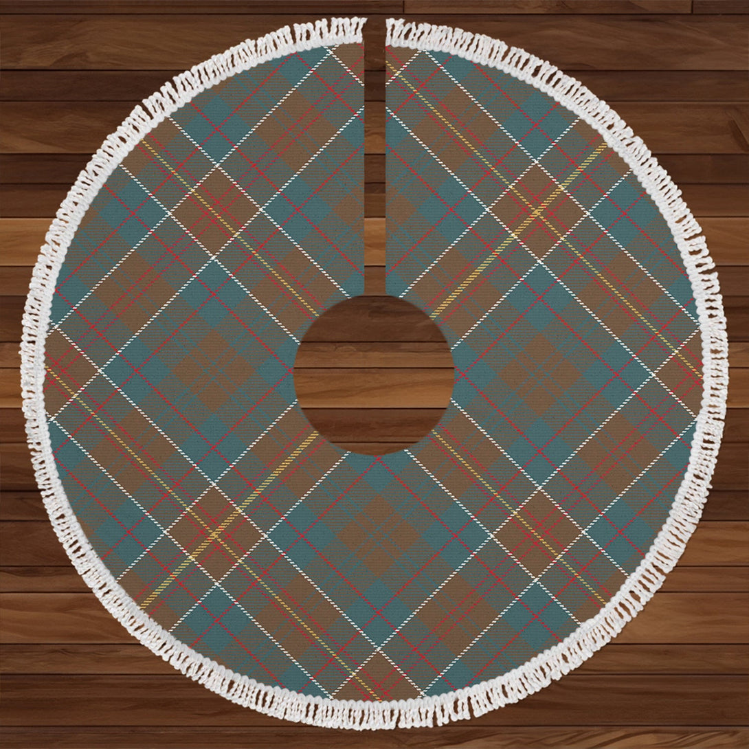 Hunter of Hunterston (Galbraith of Hunterston) Weathered Clan Badge Tartan Christmas Tree Skirt