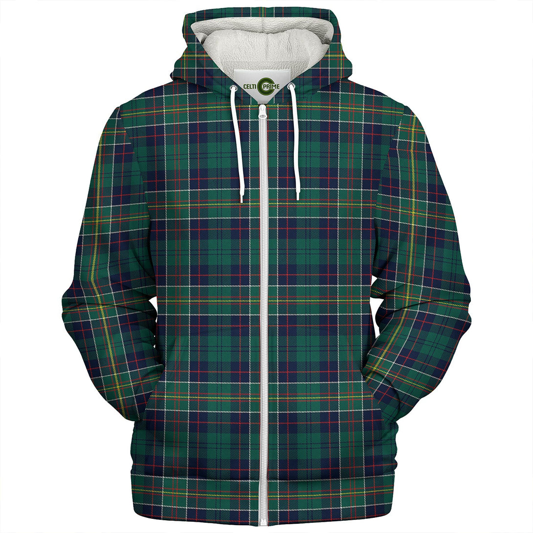 Hunter of Hunterston (Michael of Hunterston) Modern Clan Badge Tartan Sherpa Hoodie