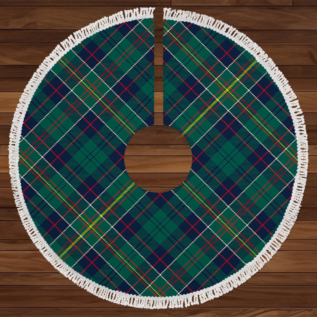 Hunter of Hunterston (Michael of Hunterston) Modern Clan Badge Tartan Christmas Tree Skirt