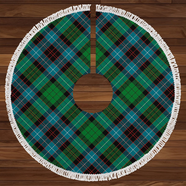 Hunter of Peebleshire Ancient Clan Badge Tartan Christmas Tree Skirt