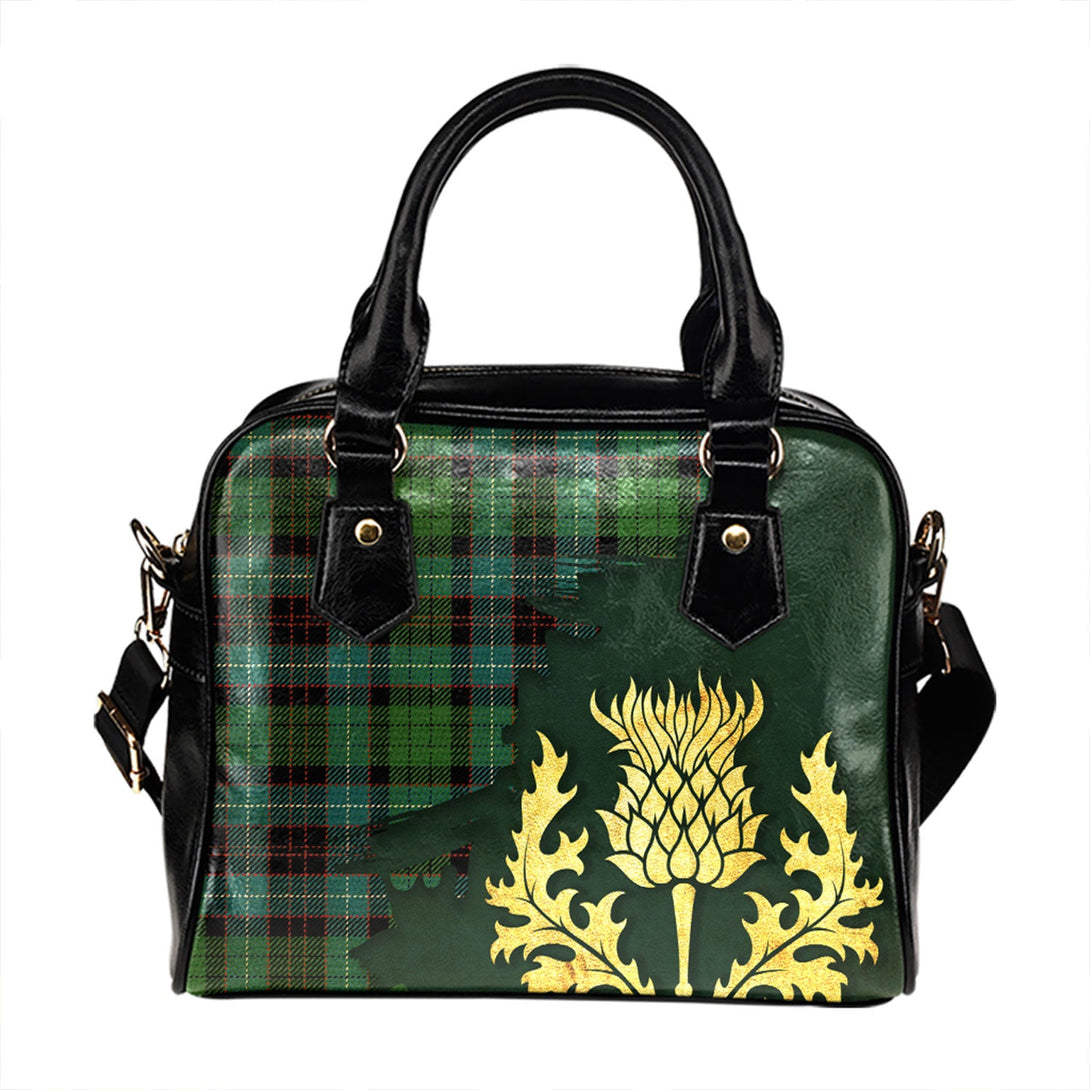 Hunter of Peebleshire Ancient Tartan Shoulder Handbag Thistle Oldest Style