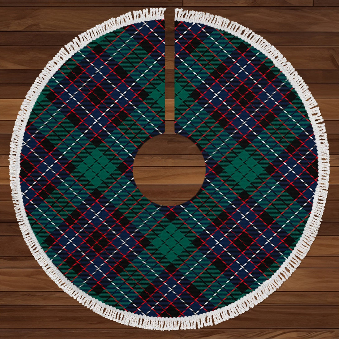 Hunter of Peebleshire Modern Clan Badge Tartan Christmas Tree Skirt