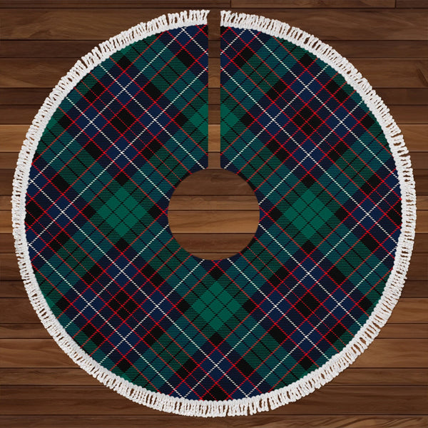 Hunter of Peebleshire Modern Clan Badge Tartan Christmas Tree Skirt