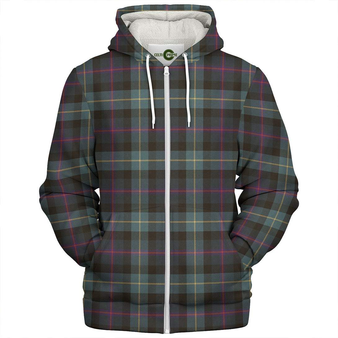 Huntly Gordon Gathering 2000 Weathered Clan Badge Tartan Sherpa Hoodie