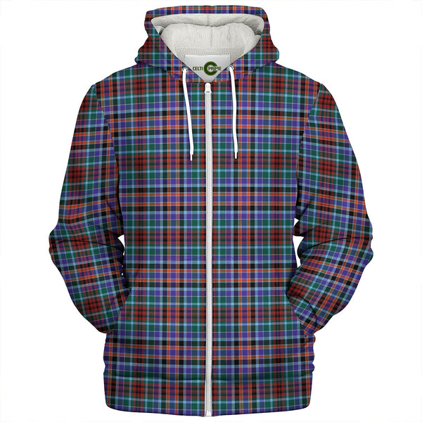 Huntly Modern Clan Badge Tartan Sherpa Hoodie