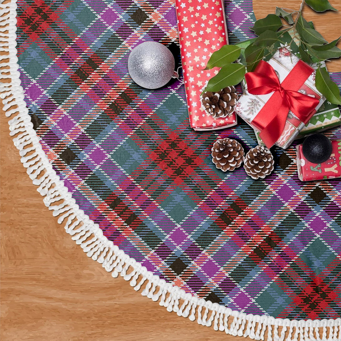 Huntly Old (Gordon Red (Telfer Dunbar)) Weathered Tartan Christmas Tree Skirt