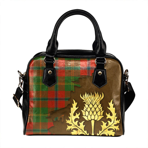 Hutcheson Ancient Tartan Shoulder Handbag Thistle Oldest Style