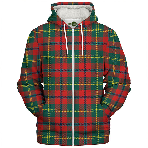 Hutcheson Modern Clan Badge Tartan Sherpa Hoodie