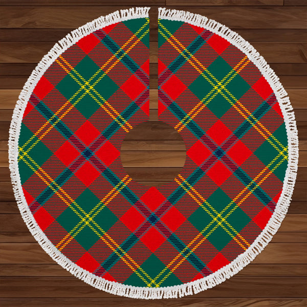 Hutcheson Modern Clan Badge Tartan Christmas Tree Skirt