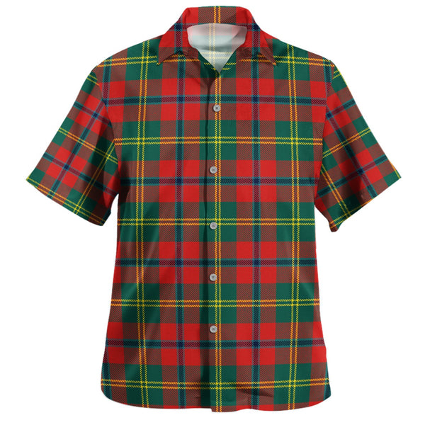 Hutcheson Modern Clan Badge Tartan Hawaiian Shirt