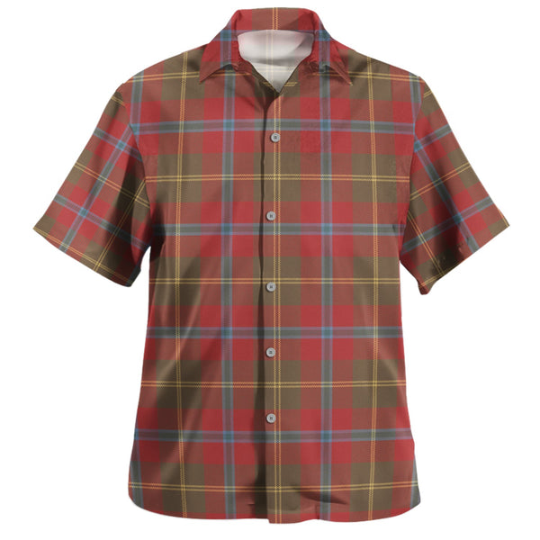 Hutcheson Weathered Clan Badge Tartan Hawaiian Shirt