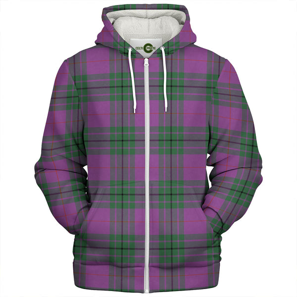 Hutton Ancient Clan Badge Tartan Sherpa Hoodie