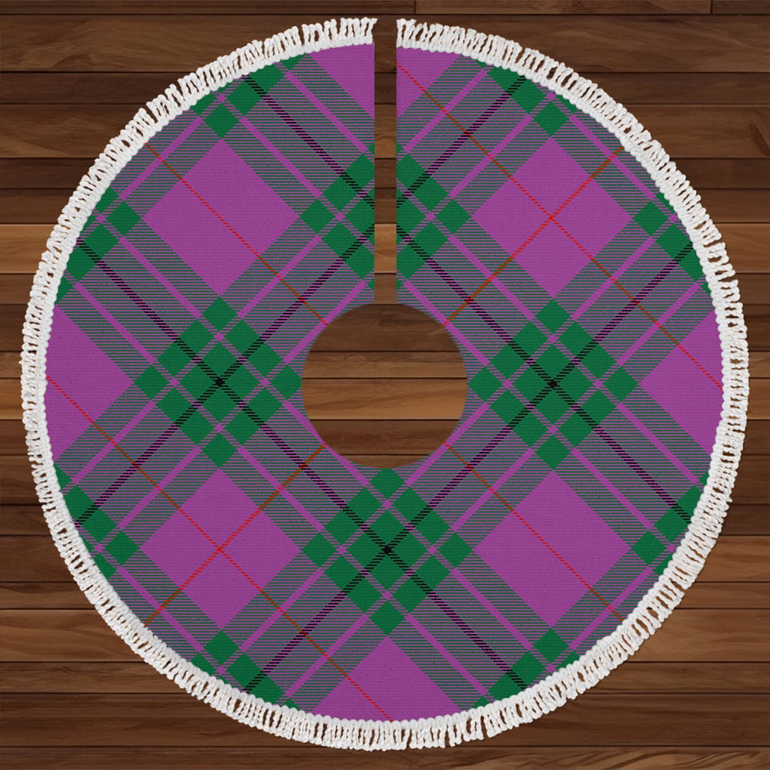 Hutton Ancient Clan Badge Tartan Christmas Tree Skirt