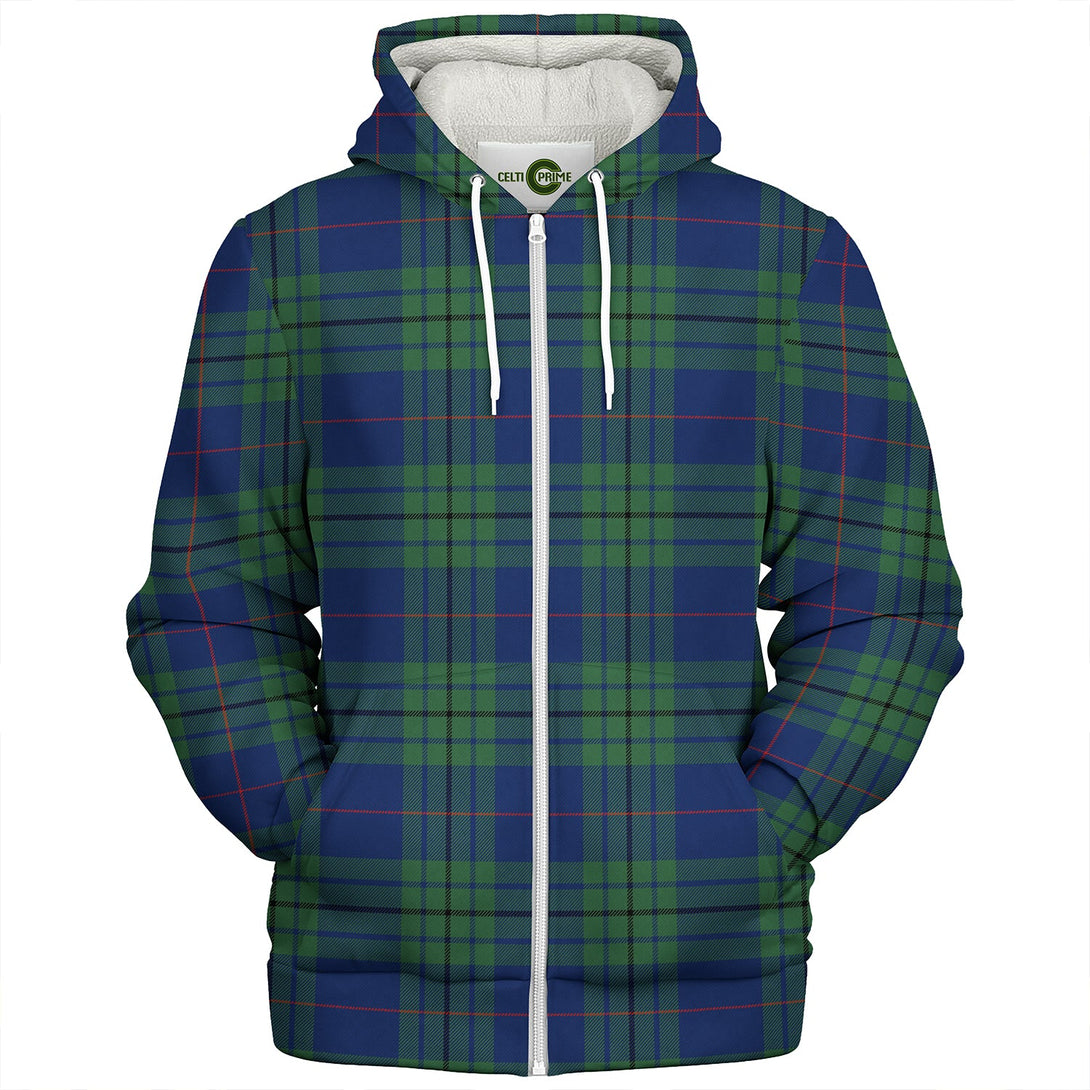 Hutton Modern Clan Badge Tartan Sherpa Hoodie