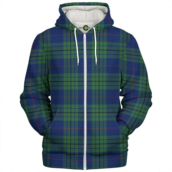 Hutton Modern Clan Badge Tartan Sherpa Hoodie