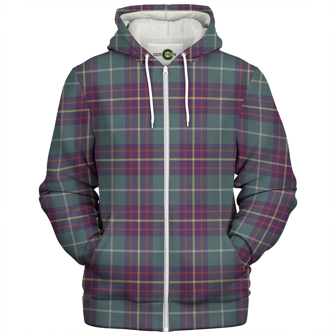 Inglis Weathered Clan Badge Tartan Sherpa Hoodie