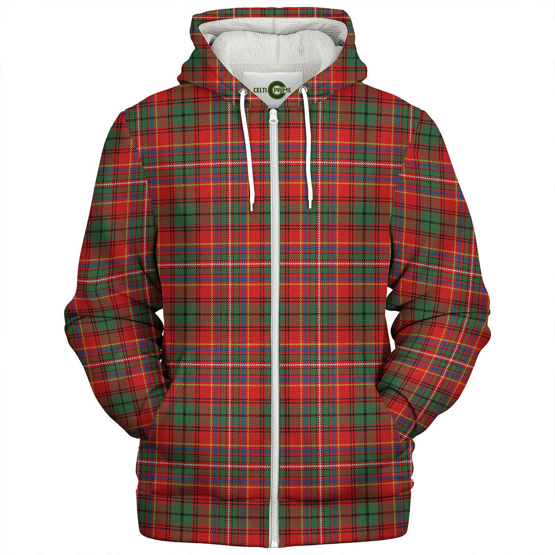 Innes Clan Badge Tartan Sherpa Hoodie