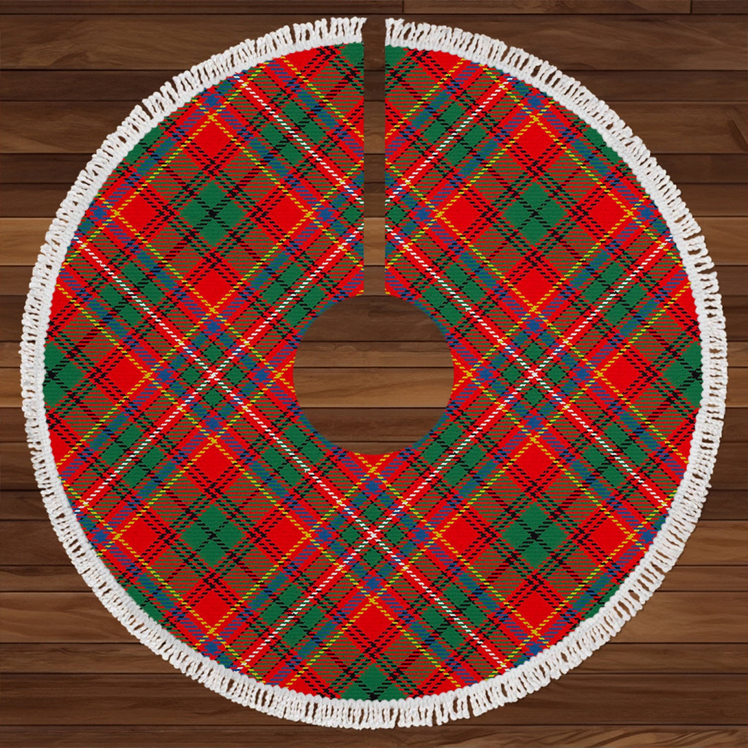 Innes Clan Badge Tartan Christmas Tree Skirt