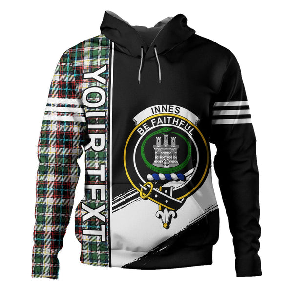 Innes Dress Dance Clan Badge Tartan Hoodie Quarter Style Personalized