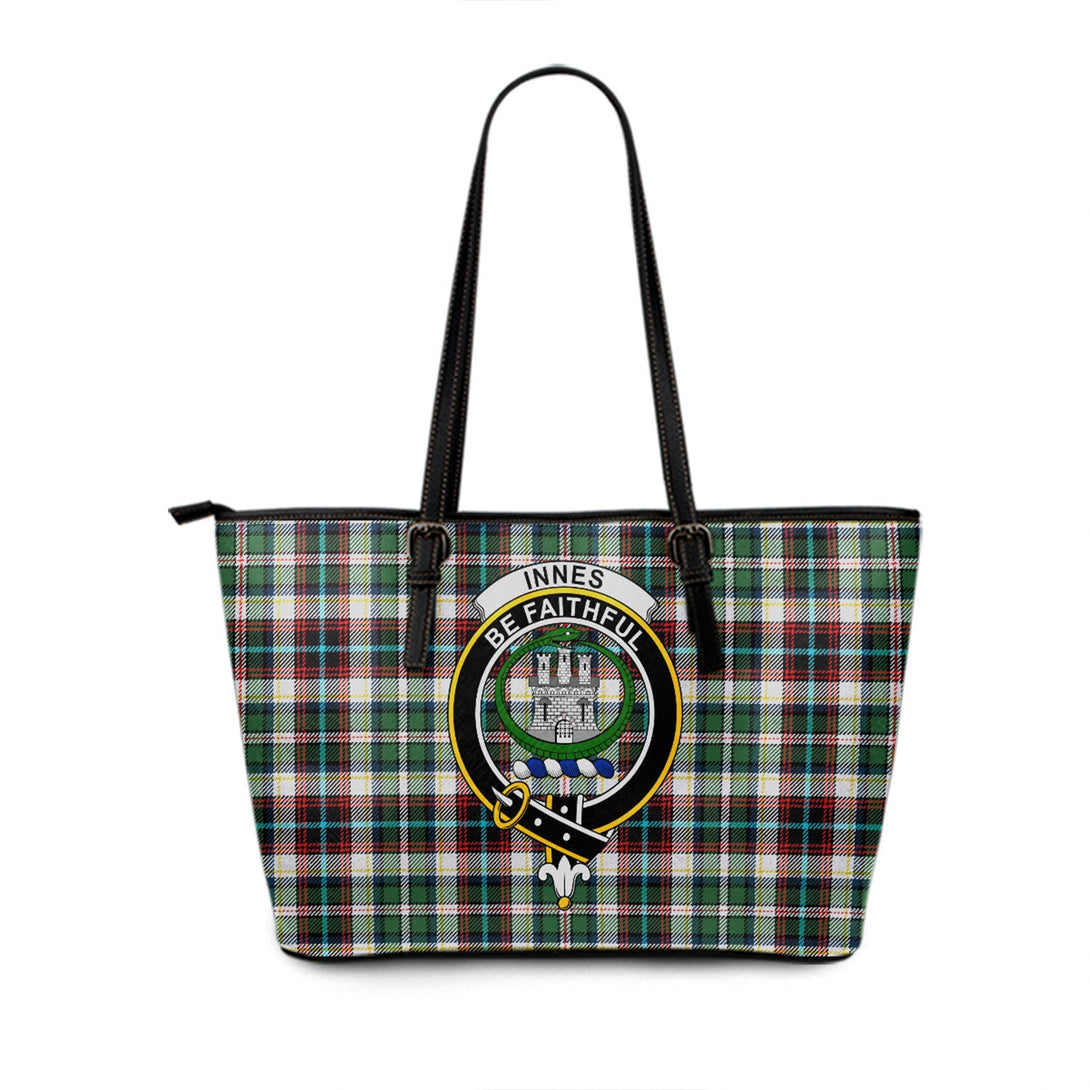 Innes Dress Dance Clan Badge Tartan Leather Tote Bag