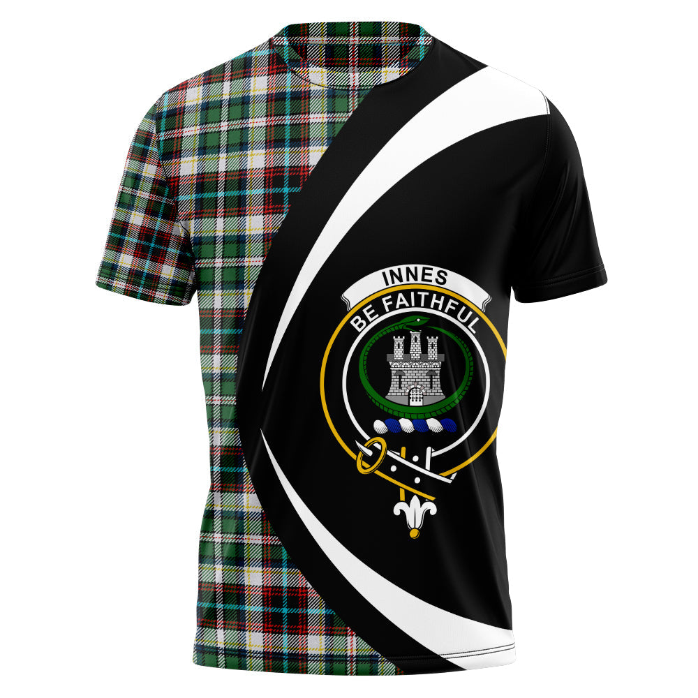 Innes Dress Dance Clan Badge Tartan T-Shirt Circle Style Personalized