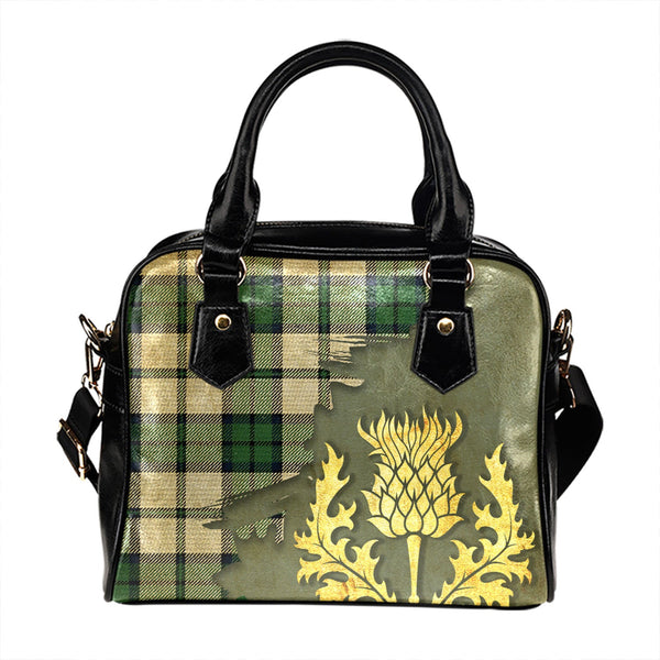 Innes Green Dress Modern Tartan Shoulder Handbag Thistle Oldest Style