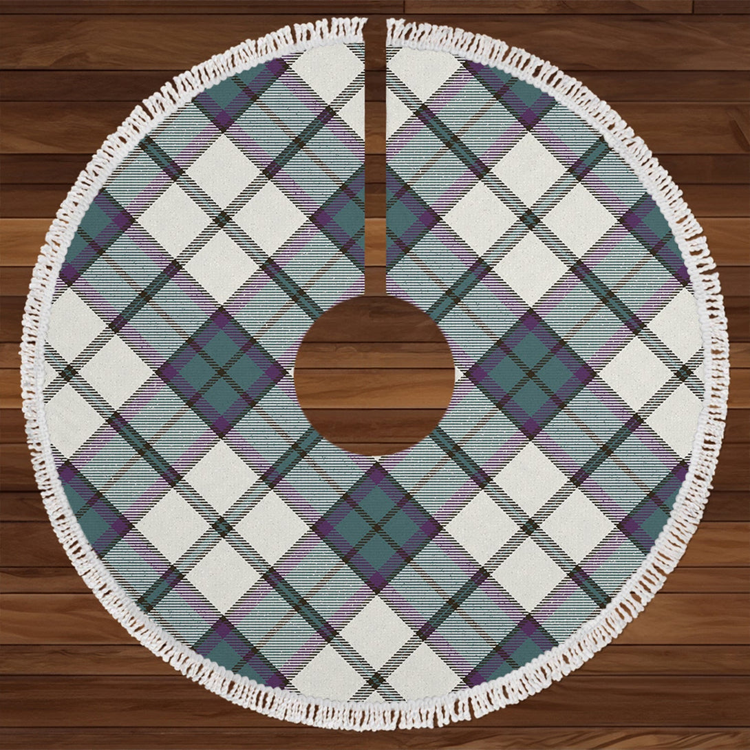 Innes Green Dress Weathered Tartan Christmas Tree Skirt