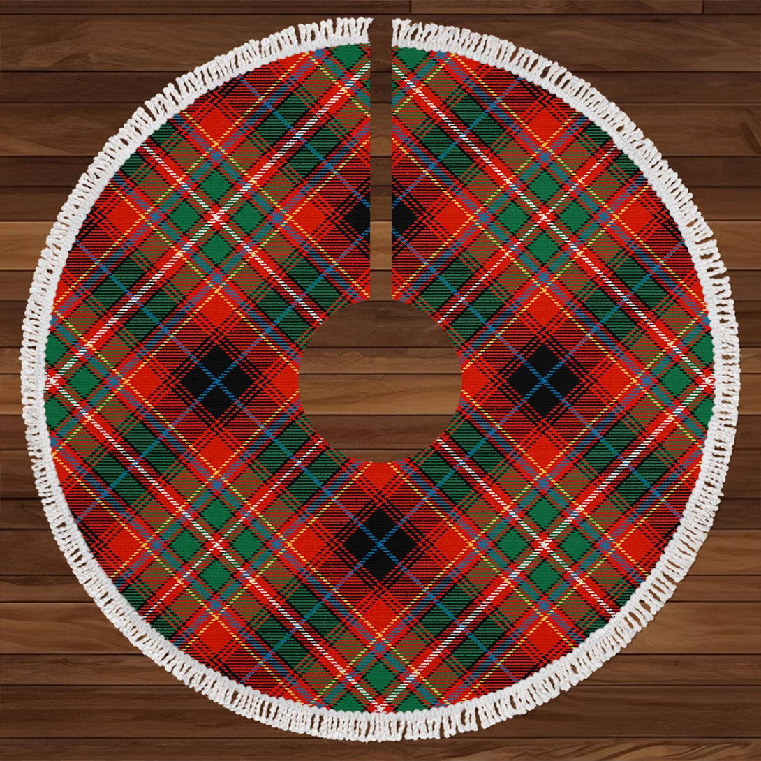 Innes Red Ancient Clan Badge Tartan Christmas Tree Skirt