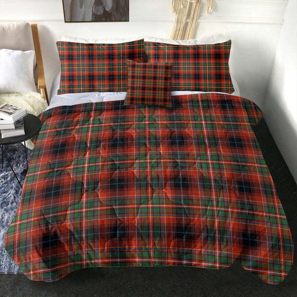 Innes Red Ancient Clan Badge Tartan Comforter